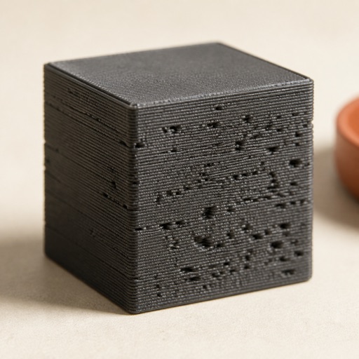 A print showing rough surfaces